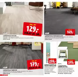 Jem & fix kundeavis Side 14: LYDDEMPINGSUNDERLAG 4 MM €379,00, LAMINATGULV HVIT EIK €129,00