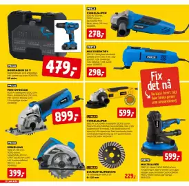 Jem & fix kundeavis Side 20: VINKELSLIPER €278,00, MULTISLIPER €599,00