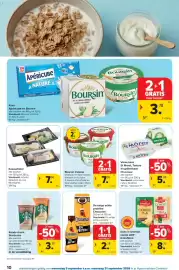 Carrefour folder Pagina 10: Boursin Cuisine €7,30, Verse kaas St Môret €5,99