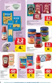 Carrefour folder Pagina 2: Sauzen en pesto Barilla €6,90, Tomato frito, beanz en puree heinz €1,68