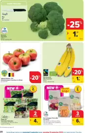 Carrefour folder Pagina 20: Bio bananen Max Havelaar €1,72, Borrelhapjes Pick & Mix €6,00
