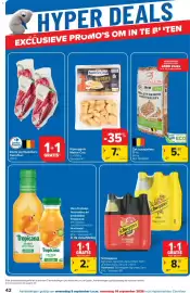 Carrefour folder Pagina 42: Schweppes Agrumes Zero €8,05, Vers fruitsap, limonades en smoothies Tropicana €2,19