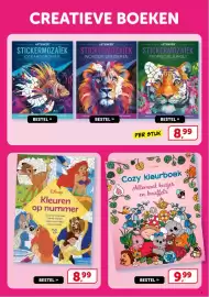 Boekenvoordeel folder Pagina 7: Disney Kleuren op nummer €8,99, Cozy kleurboek Allemaal kusjes en knuffels €9,99