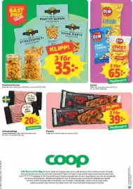 Coop reklamblad vecka 37 Sida 12: Zeta pasta korta former €35,00, Bror Jakobs rökt skinka €20,00