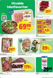 Coop reklamblad vecka 37 Sida 2: Fläskfärsk €69,90, Scan färska fläsk schnitzel €89,00