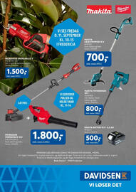 Davidsen tilbudsavis uge 37 Side 16: Makita batteri 18 v - 6,0 ah €500,00, Makita trykrenser 18 V DHW180Z €800,00