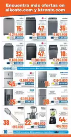 Catálogo Alkosto semana 36 Página 8: Lg - nevera 459 litros €2.749.900,00, Samsung - nevera 389 litros €2.649.900,00