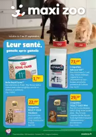Catalogue Maxi Zoo page 1: Select gold croquettes sterilised €22,49, Select gold croquettes mini €29,29