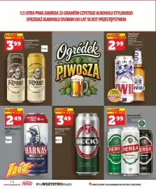 Topaz gazetka tydzień 37 Strona 14: Piwo Beck's €3,49, Piwo Kozel Černý €3,99