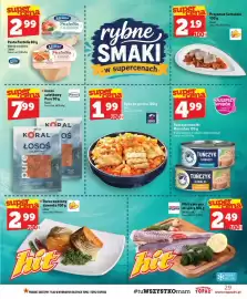 Topaz gazetka tydzień 37 Strona 29: Łosoś sałatkowy Pure €7,99, Tuńczyk kawałki MareaSea w sosie własnym €4,99