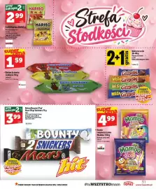 Topaz gazetka tydzień 37 Strona 31: Żelki Haribo Wummis €2,99, Baton krówka Jedność €1,59