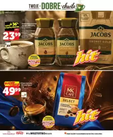 Topaz gazetka tydzień 37 Strona 34: Kawa ziarnista MK Cafe Select €49,99, Kawa rozpuszczalna Jacobs Crema €23,99
