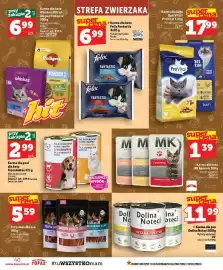 Topaz gazetka tydzień 37 Strona 40: Karma dla kota z cielęciną MK Animals €1,39, Karma dla psa Fiona & Atos €2,99
