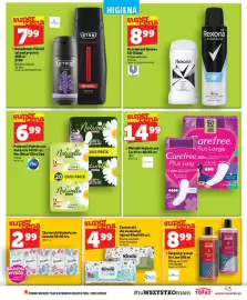 Topaz gazetka tydzień 37 Strona 43: Wkładki higieniczne Carefree Plus Long €14,99, Żel pod prysznic STR8 Red Code €7,99