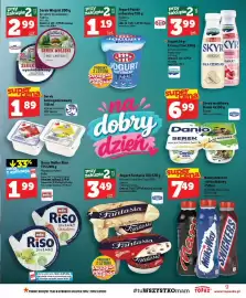 Topaz gazetka tydzień 37 Strona 9: Jogurt Skyr biała czekolada Krasnystaw €3,99, Serek wiejski bez laktozy Piątnica €2,99