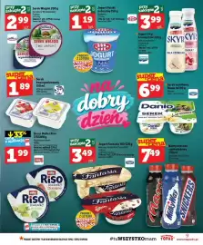 Topaz gazetka tydzień 37 Strona 9: Jogurt Skyr biała czekolada Krasnystaw €3,99, Serek wiejski bez laktozy Piątnica €2,99