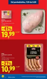 Lidl gazetka Strona 12: Indyk filet z piersi XXL Rzeźnik €19,99, Frankfurterki z szynki XXL Pikok €10,99