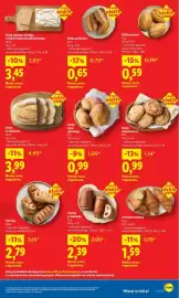 Lidl gazetka Strona 3: Chleb żytni bez drożdży z niskim indeksem glikemicznym €3,45, Bułka pszenna €0,59