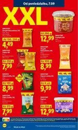 Lidl gazetka Strona 54: Popcorn solony XXL 6-pak Snack Day €9,99, Chipsy tortilla XXL solone Snack Day €7,99