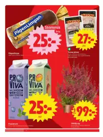 ICA Nära reklamblad vecka 37 Sida 4: Höstljung €99,00, Tunna skivor, Medlemspris