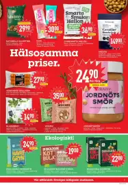 Willys reklamblad vecka 37 Sida 5: NATURELLA VALNÖTTER €29,90, BLADSPENAT €14,90