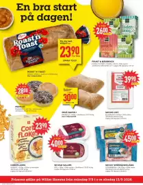 Willys Hemma reklamblad vecka 37 Sida 2: FRUKT & BÄRDRYCK €26,00, ROAST´N TOAST €33,90