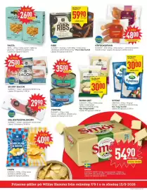 Willys Hemma reklamblad vecka 37 Sida 3: KRYDDKORVAR €48,00, SKIVAT BACON €25,00