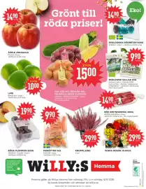 Willys Hemma reklamblad vecka 37 Sida 4: ÄPPLE JONAGOLD €14,90, LIME €10,00