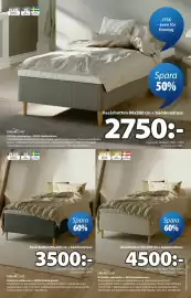 JYSK reklamblad Sida 11: FJELNA resårbotten + EKSO bäddmadrass €2.750,00, KVENNA resårbotten + BRYA bäddmadrass €4.500,00