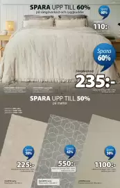 JYSK reklamblad Sida 19: DUNHAMMER ryggkudde €110,00, DUNHAMMER sängöverkast €235,00