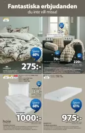 JYSK reklamblad Sida 2: DOWNFEEL fibertäcke, KORNVALMUE prydnadskudde €60,00