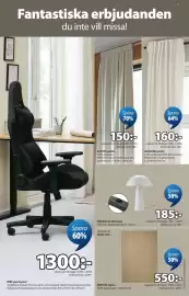 JYSK reklamblad Sida 3: MARKUS bordslampa €185,00, AUSTRA gardin €150,00