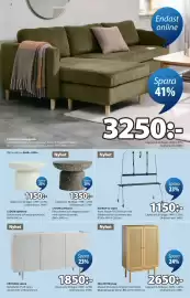 JYSK reklamblad Sida 4: EJDRUP tv-stativ €1.150,00, HILLESTED skåp €2.650,00
