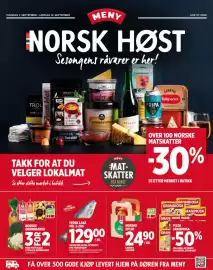 Meny kundeavis uke 37 Side 1: Epler €24,90, Grønnsaker