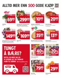Meny kundeavis uke 37 Side 6: Gavebukett €299,00, Nystekt Sofies grovbrød €35,00