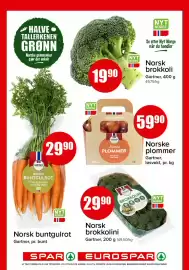 Spar kundeavis Side 4: Gartner plommer €59,90, Gartner brokkolini €29,90