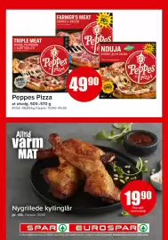 Spar kundeavis Side 9: Peppes Pizza €49,90, Nygrillede kyllinglår €19,90