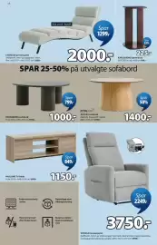 JYSK kundeavis Side 14: Lindelse sjeselongstol €2.000,00, Vonsild massasjestol €3.750,00