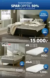 JYSK kundeavis Side 4: Dreamzone Stria vendbar madrass €1.200,00, Dreamzone hulda skummadrass €900,00