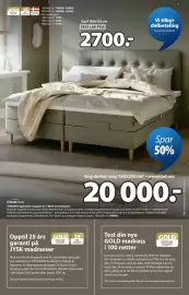 JYSK kundeavis Side 7: Dreamzone Tondra regulerbar seng grå-23 + BRYA overmadrass €20.000,00