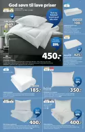 JYSK kundeavis Side 9: Høie downlike eco fiberpute €350,00, KUNNA fiberdyne €185,00