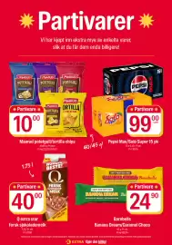 Coop Extra kundeavis uke 37 Side 11: Maarud potetgull/tortilla chips €10,00, Barebells Banana Dream/Caramel Choco €24,90