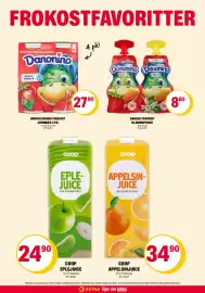 Coop Extra kundeavis uke 37 Side 18: Danonino yoghurt klemmeposer €8,80, Danonino drikkeyoghurt jordbær €27,90