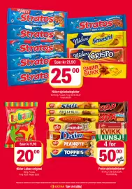 Coop Extra kundeavis uke 37 Side 3: Freia sjokoladebarer €50,00, Nidar sjokoladeplater €25,00