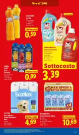 Volantino Lidl settimana 37 Pagina 21: OMINO BIANCO DETERSIVO LAVATRICE €3,39, Mon Amour Ammorbidente diluito €10,69