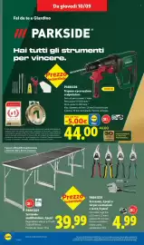 Volantino Lidl settimana 37 Pagina 30: PARKSIDE Set tavolo multifunzione, 3 pezzi €39,99