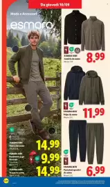 Volantino Lidl settimana 37 Pagina 32: Esmara MEN €8,99, ESMARA MEN Felpa da uomo €11,99