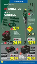 Volantino Lidl settimana 37 Pagina 38: PARKSIDE Supporto a parete per batterie €2,99