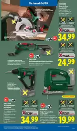 Volantino Lidl settimana 37 Pagina 39: PARKSIDE Seghetto a pendolo ricaricabile €19,99