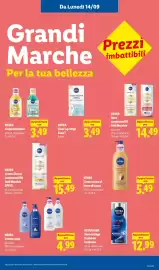 Volantino Lidl settimana 37 Pagina 49: NIVEA Crema corpo al burro di cacao €5,49, Nivea Clear-up Strips Zona T €3,49